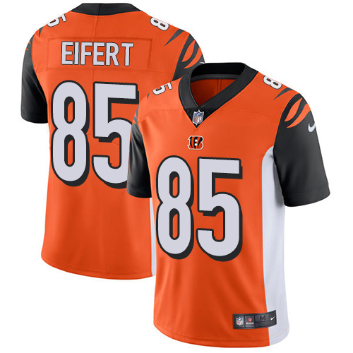 Nike Bengals #85 Tyler Eifert Orange Alternate Youth Stitched NFL Vapor Untouchable Limited Jersey - Click Image to Close